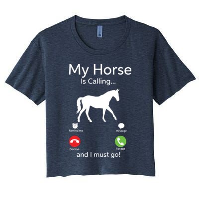My Horse Is Calling And I Must Go Shirts Apparel Ruffle Crop Top