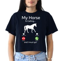 My Horse Is Calling And I Must Go Shirts Apparel Ruffle Crop Top