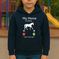 My Horse Is Calling And I Must Go Shirts Apparel Ruffle Kids Hoodie