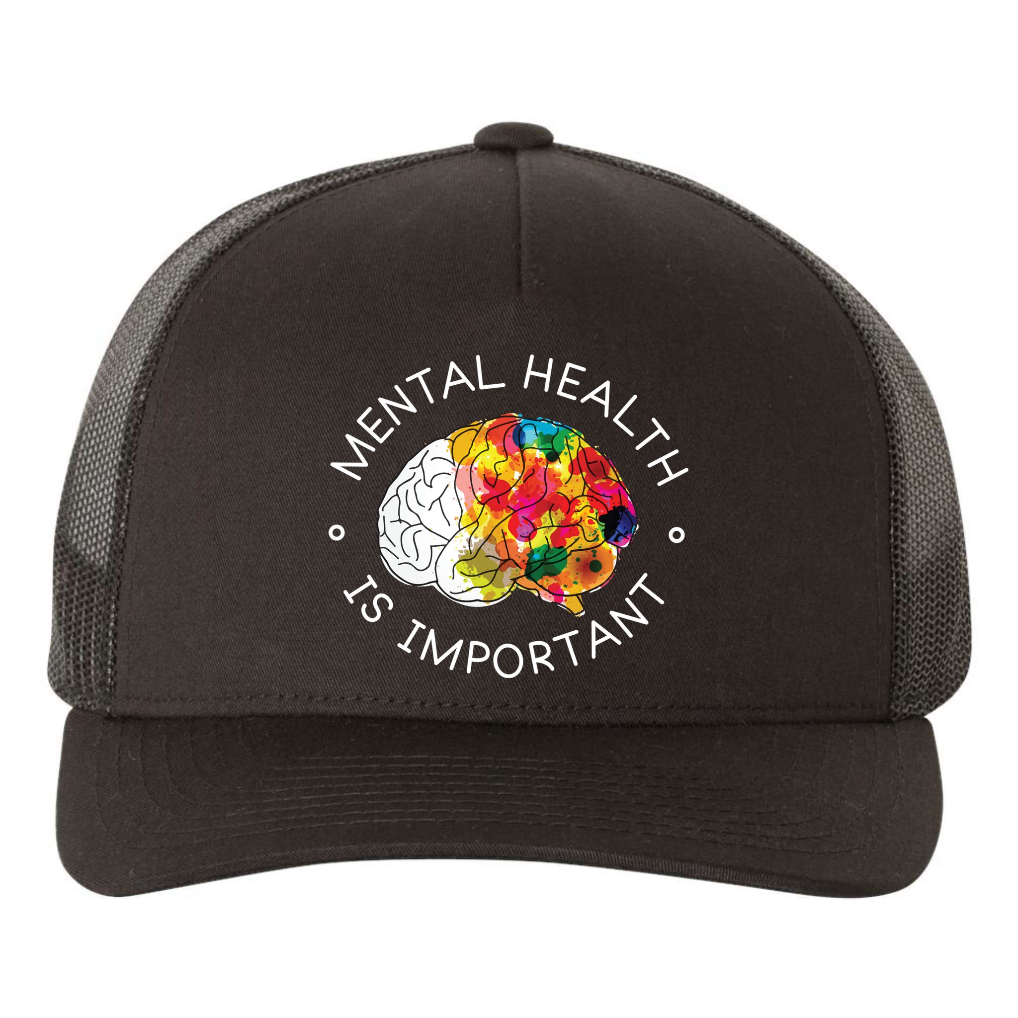 Mental Health Is Important Awareness Yupoong Adult 5-Panel Trucker Hat