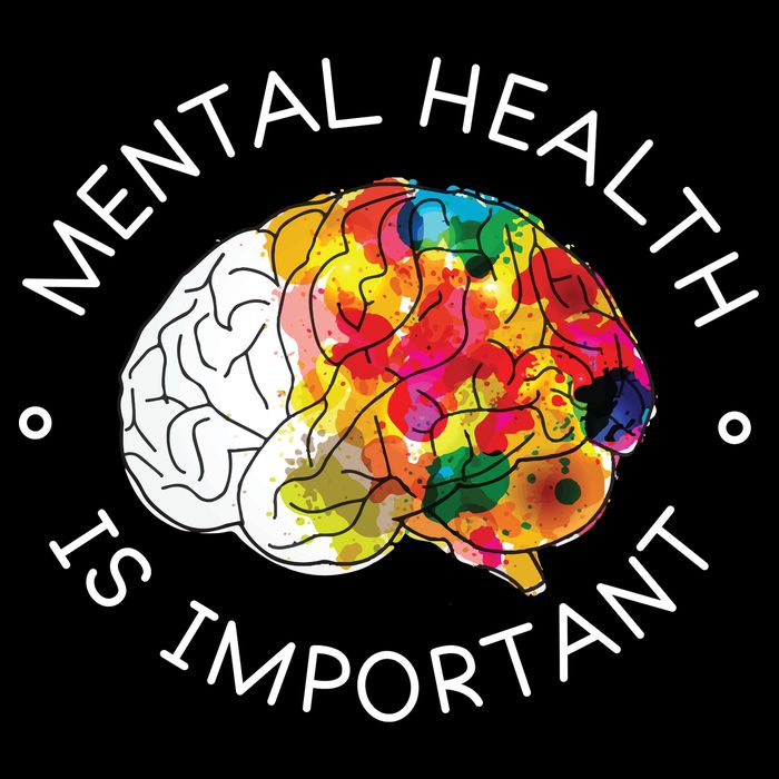 Mental Health Is Important Awareness Drawstring Bag