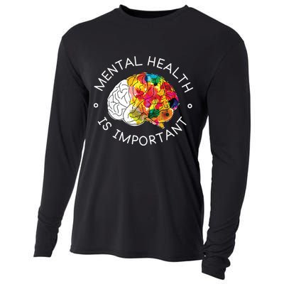 Mental Health Is Important Awareness Cooling Performance Long Sleeve Crew