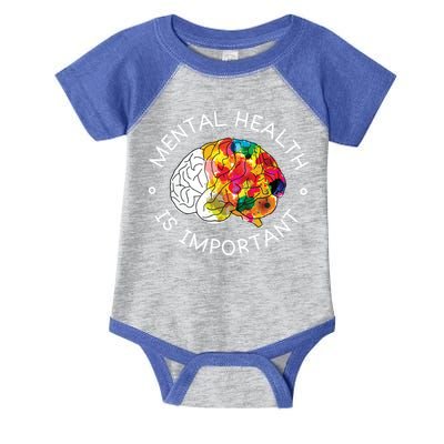 Mental Health Is Important Awareness Infant Baby Jersey Bodysuit