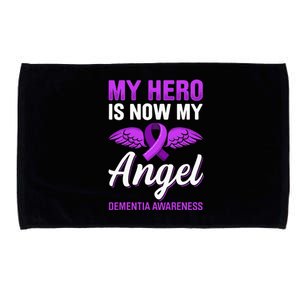 My Hero Is Now My Angel Dementia Awareness Alzheimer Microfiber Hand Towel