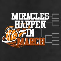 Miracles Happen In March Basketball Madness Brackets Gift Adult Drive Performance Visor