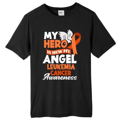 My Hero Is Now My Angel Support Leukemia Cancer Awareness Cute Gift Tall Fusion ChromaSoft Performance T-Shirt