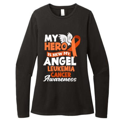 My Hero Is Now My Angel Support Leukemia Cancer Awareness Cute Gift Womens CVC Long Sleeve Shirt