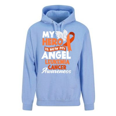 My Hero Is Now My Angel Support Leukemia Cancer Awareness Cute Gift Unisex Surf Hoodie