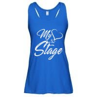 My Heart Is On That Stage Dance Recital Ballet Dance Mom Cool Gift Ladies Essential Flowy Tank