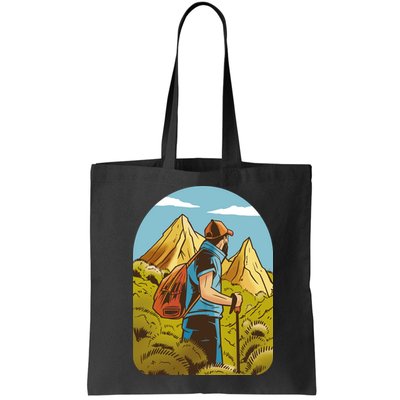 Man Hiking In The Mountains Bag