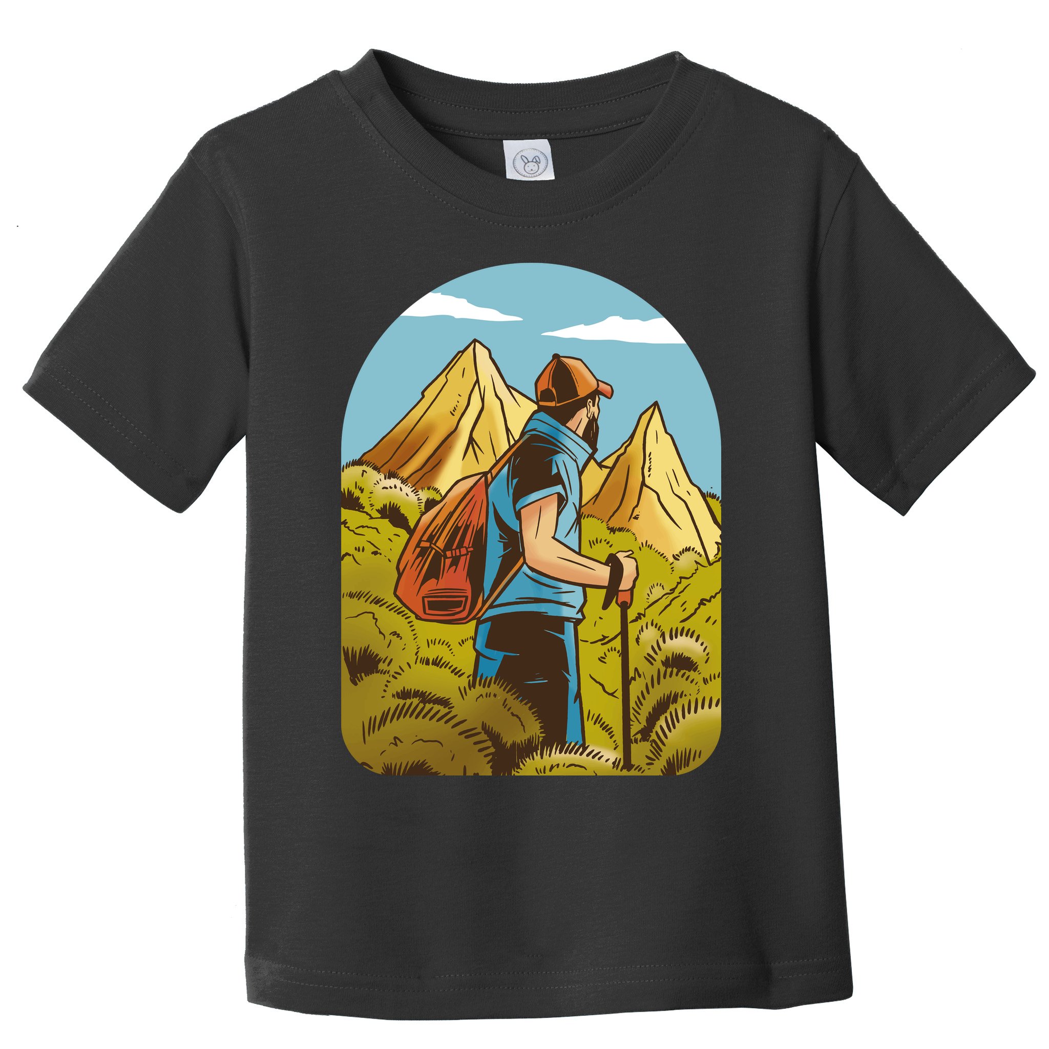 Man Hiking In The Mountains Toddler T-Shirt
