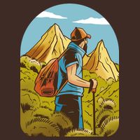 Man Hiking In The Mountains Apron