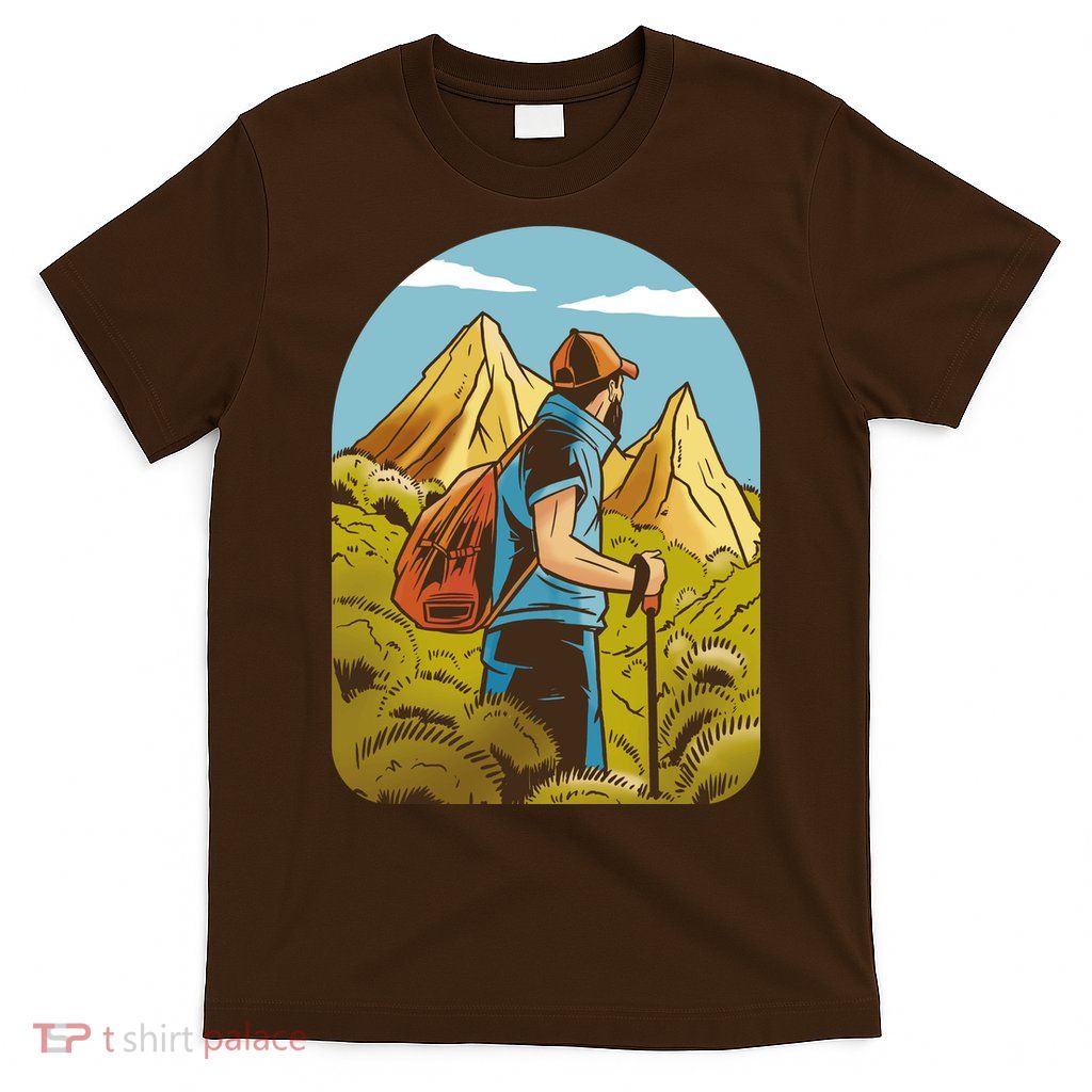 Man Hiking In The Mountains T-Shirt