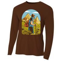 Man Hiking In The Mountains Cooling Performance Long Sleeve Crew