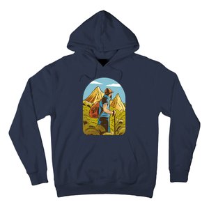 Man Hiking In The Mountains Hoodie