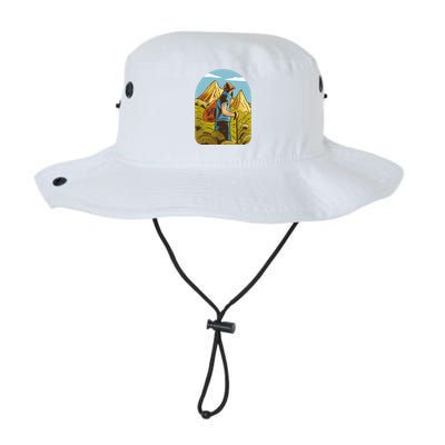 Man Hiking In The Mountains Legacy Cool Fit Booney Bucket Hat