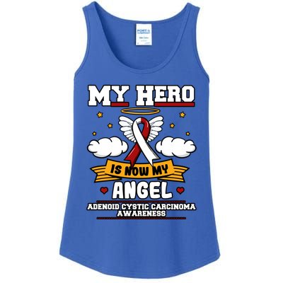 My Hero Is Now My Angel Adenoid Cystic Carcinoma Adenocyst Gift Ladies Essential Tank