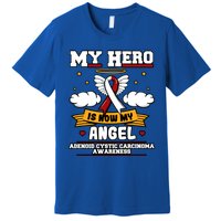 My Hero Is Now My Angel Adenoid Cystic Carcinoma Adenocyst Gift Premium T-Shirt