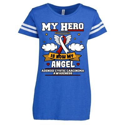 My Hero Is Now My Angel Adenoid Cystic Carcinoma Adenocyst Gift Enza Ladies Jersey Football T-Shirt