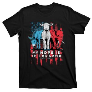 My Hope Is In The Lamb Christian Jesus God Donkey Elephan T-Shirt