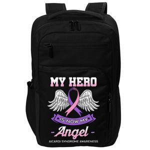 My Hero Is Now My Angel Aicardi Syndrome Genetic Disorder Meaningful Gift Impact Tech Backpack