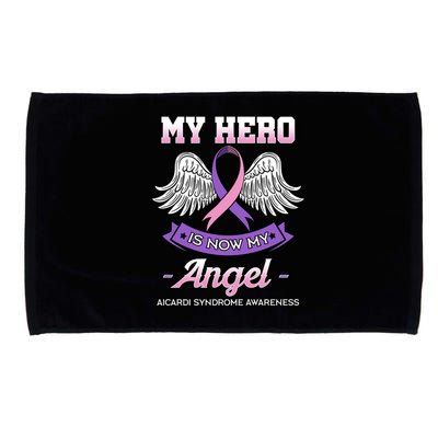 My Hero Is Now My Angel Aicardi Syndrome Genetic Disorder Meaningful Gift Microfiber Hand Towel