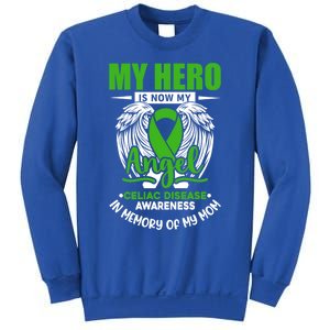 My Hero Is Now My Angel Celiac Disease Awareness Green Gift Sweatshirt