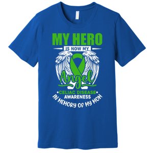 My Hero Is Now My Angel Celiac Disease Awareness Green Gift Premium T-Shirt