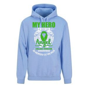 My Hero Is Now My Angel Celiac Disease Awareness Green Gift Unisex Surf Hoodie