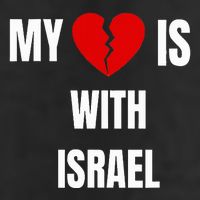 My Heart is With Israel I Stand With Israel Cool Comfort Performance Bucket Hat