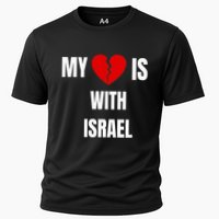 My Heart is With Israel I Stand With Israel Performance Shirt