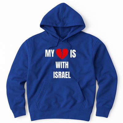 My Heart is With Israel I Stand With Israel Hoodie