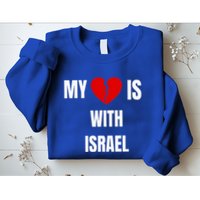 My Heart is With Israel I Stand With Israel Sweatshirt