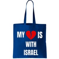 My Heart is With Israel I Stand With Israel Bag