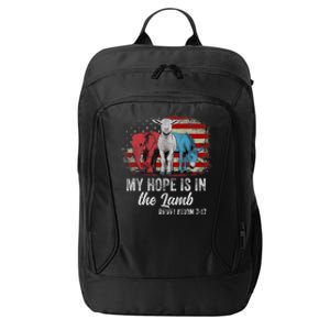 My Hope Is In The Lamb Funny Scripture Elephant Donkey Us City Backpack