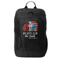 My Hope Is In The Lamb Funny Scripture Elephant Donkey Us City Backpack