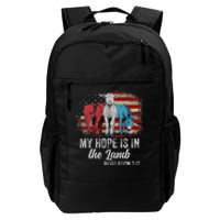 My Hope Is In The Lamb Funny Scripture Elephant Donkey Us Daily Commute Backpack