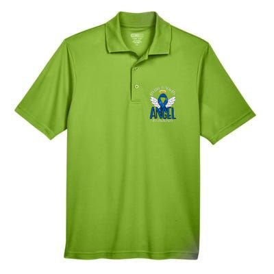 My Hero Is Now My Angel Als Awareness Month Gift Men's Origin Performance Pique Polo