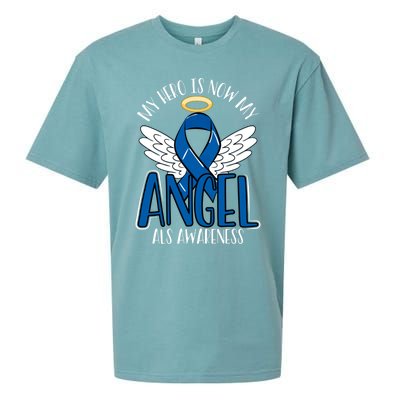 My Hero Is Now My Angel Als Awareness Month Gift Sueded Cloud Jersey T-Shirt