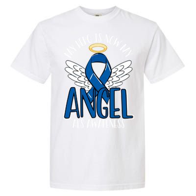 My Hero Is Now My Angel Als Awareness Month Gift Garment-Dyed Heavyweight T-Shirt