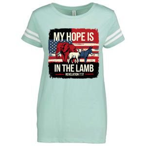 My Hope Is In The Lamb Jesus 2024 Election Enza Ladies Jersey Football T-Shirt