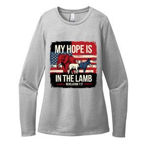 My Hope Is In The Lamb Jesus 2024 Election Womens CVC Long Sleeve Shirt