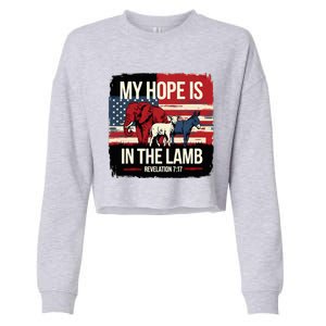 My Hope Is In The Lamb Jesus 2024 Election Cropped Pullover Crew