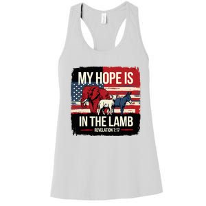 My Hope Is In The Lamb Jesus 2024 Election Women's Racerback Tank