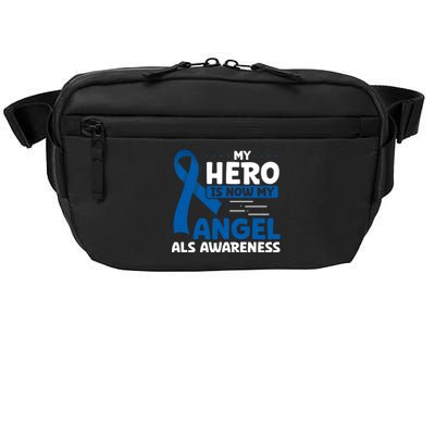 My Hero Is Now My Angel Als Awareness Month Funny Gift Crossbody Pack