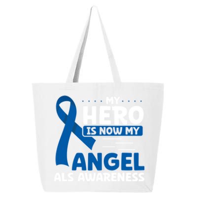 My Hero Is Now My Angel Als Awareness Month Funny Gift 25L Jumbo Tote