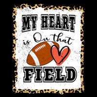 My Heart Is On The Field Cute Leppard Football Mom 7-Panel Snapback Hat