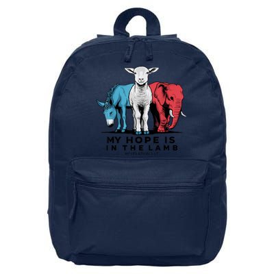 My Hope Is In The Lamb 16 in Basic Backpack