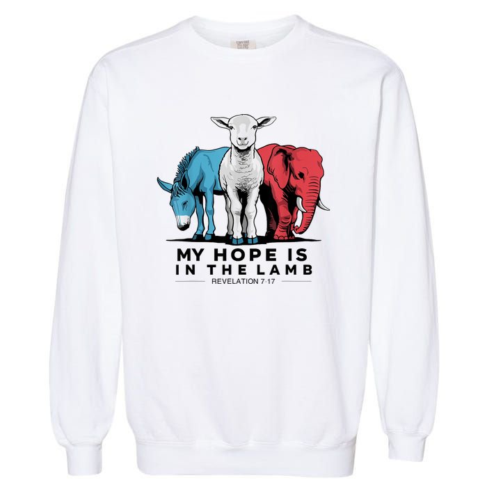 My Hope Is In The Lamb Garment-Dyed Sweatshirt