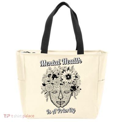 Mental Health Is A Priority Zip Tote Bag